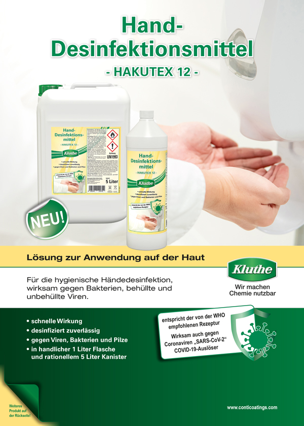 Kluthe Hand-Desinfektionsmittel Haku Tex 12