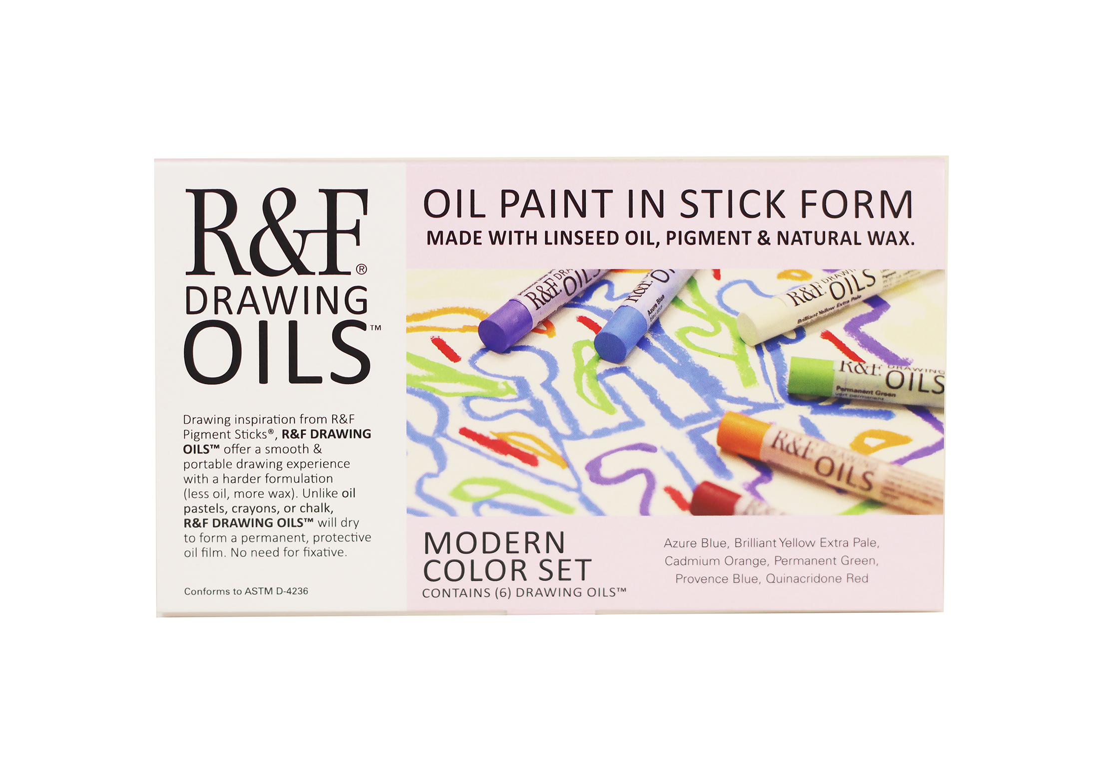 R&F Drawing Oil Sticks 12ml SETS R&F Drawing Oil Sticks 12ml SETS