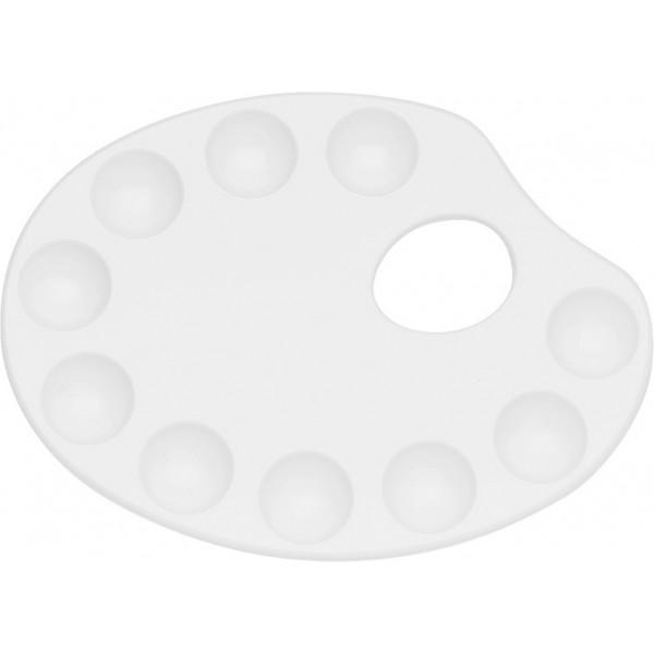 AMI Kunststoffpalette oval 22.5 x 16.7cm