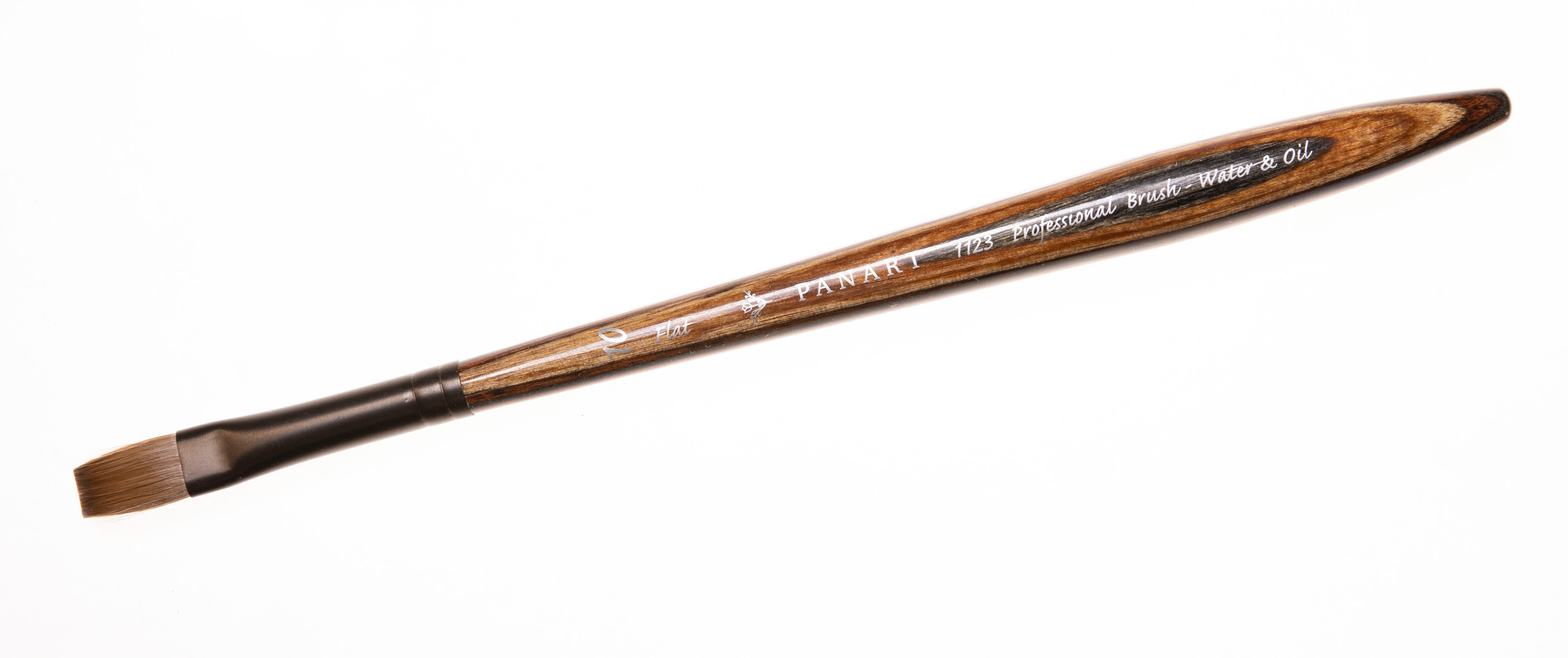 PANART Pinsel Naturhaar mit Verdichtetem Holzgriff Flach 1123