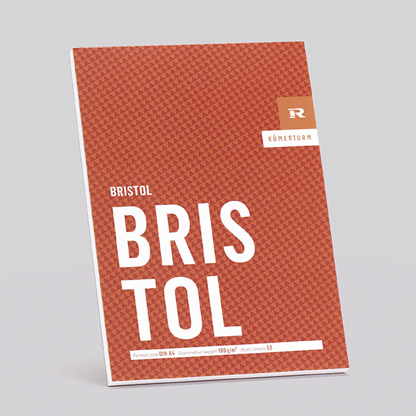 Romerturm BRISTOL Block 180g hellweiß glatt