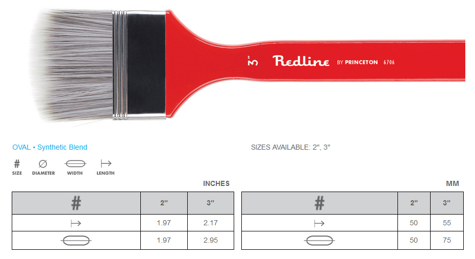 Princeton REDLINE series 6700 OVAL