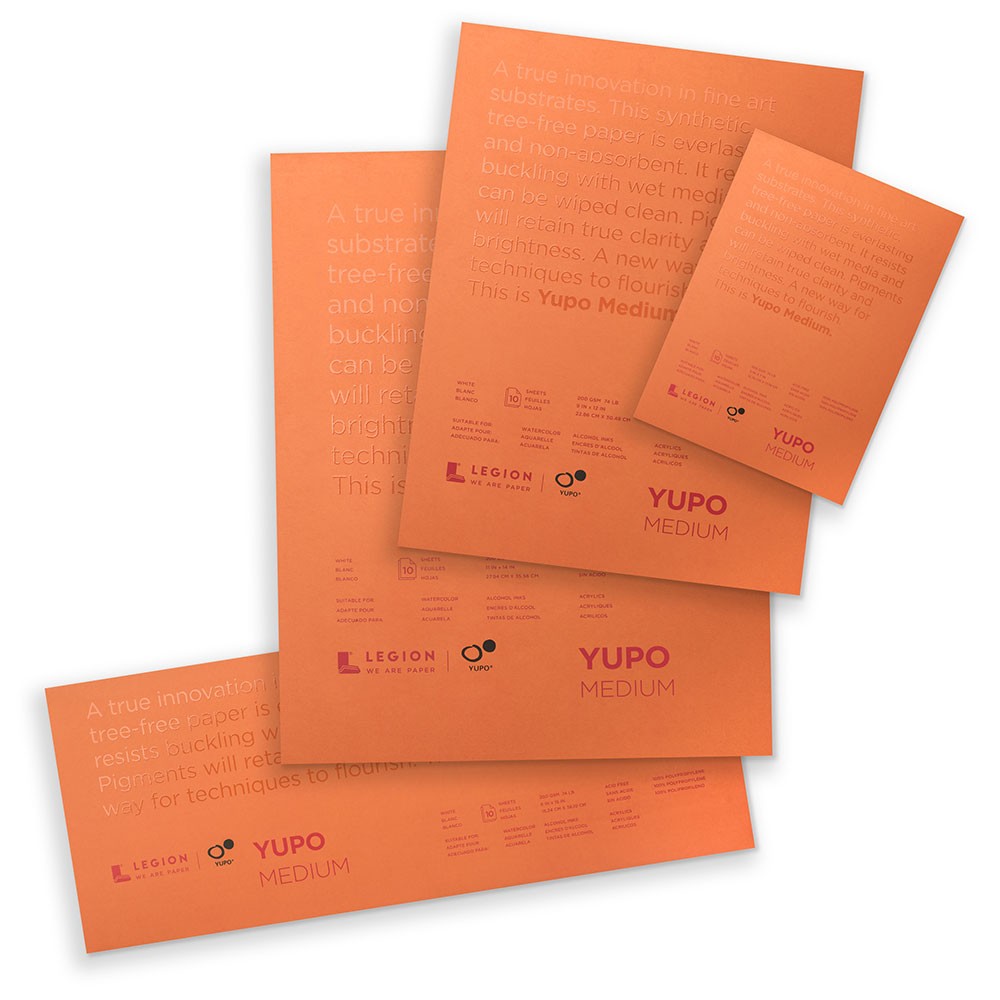 Legion Yupo MEDIUM Block White 200g/m