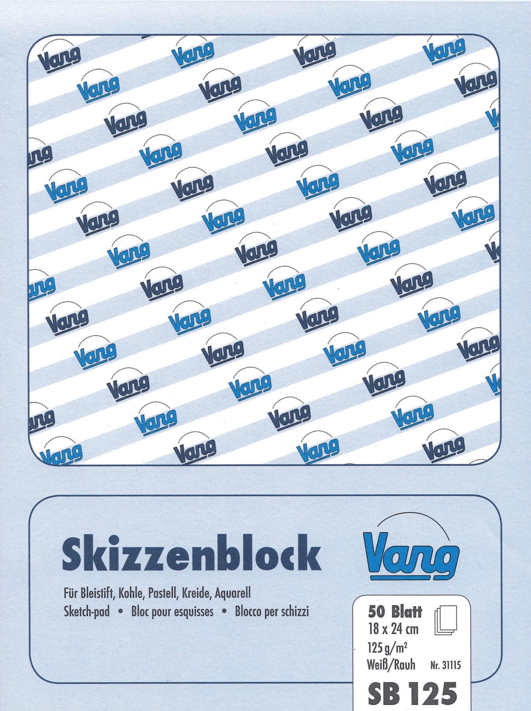 Vang Skizzenblock Turin 125g/m2