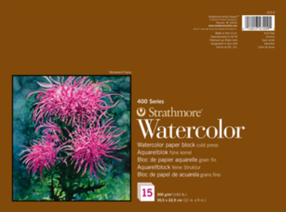 Strathmore 400 Watercolor paper Block 300g
