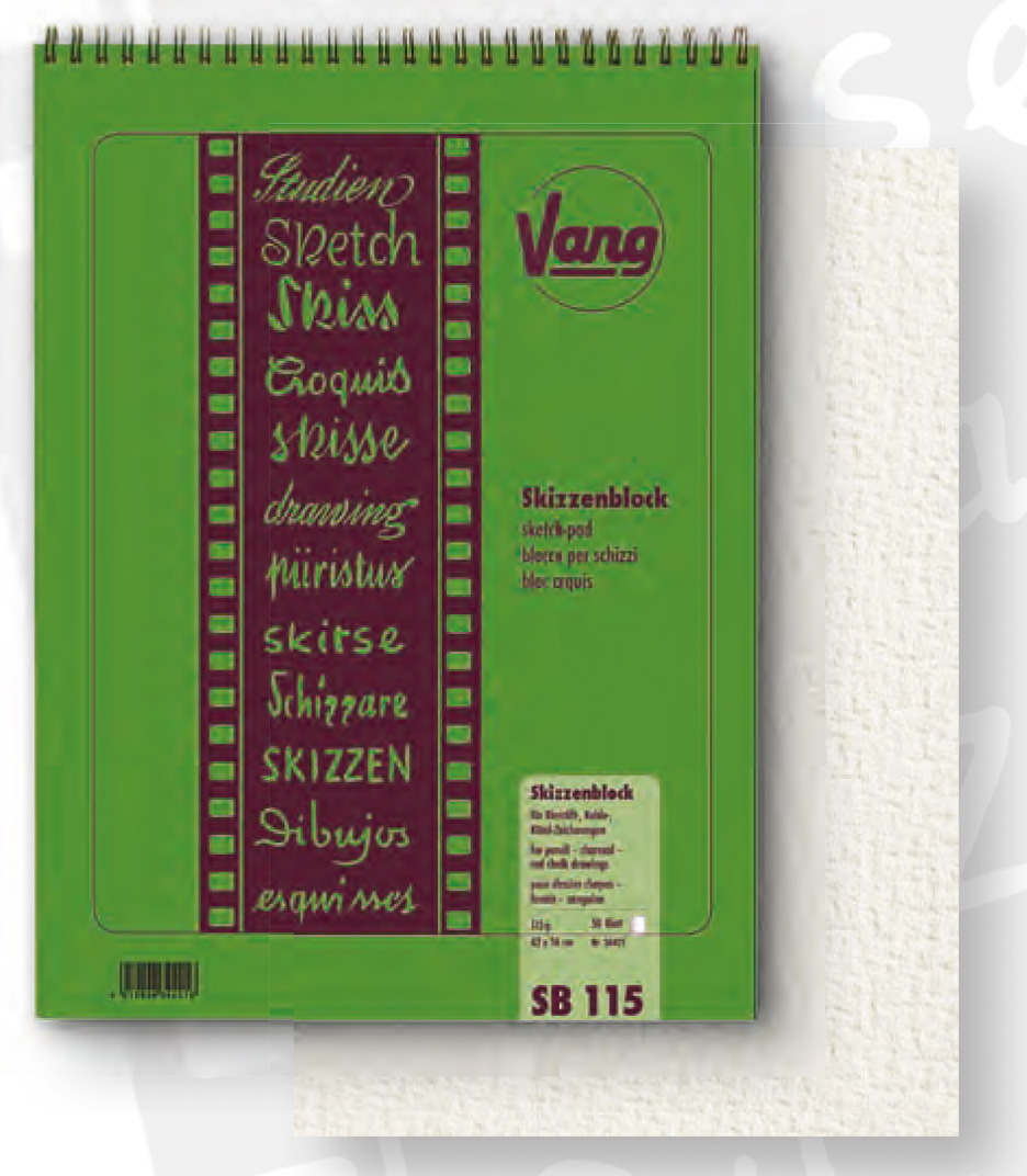 Vang Sketchblock Classic Spiral Gruen-115 g