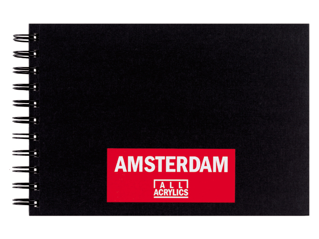 Amsterdam Skizzenbuch Spiral Schwarz