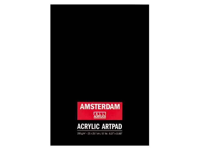 Amsterdam Acrylic Artpad Schwarz