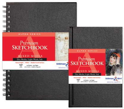 Stillman and Birn Skizzenbuch ALPHA gebunden 150g 62 Blatt