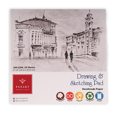 PANART Drawing and Sketching Pad 200g/m 20x20cm
